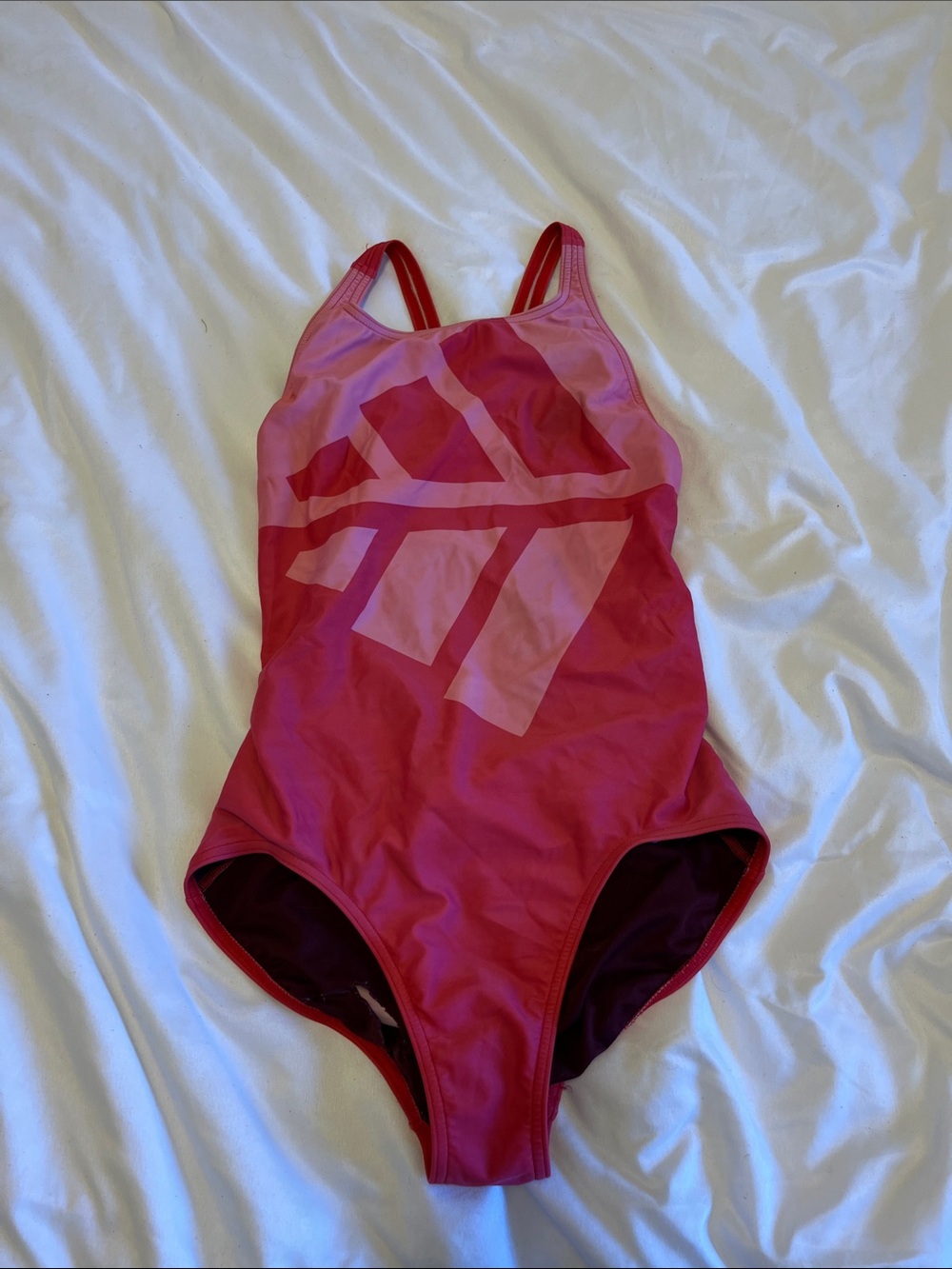 Girls' Red/Pink One-Piece Swim Suit - Kids Swim